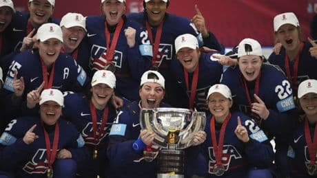 U.S women win hockey world championship final 4-3 in OT against Canada