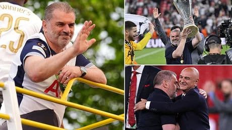 Ange Postecoglou admits his Tottenham future is still in doubt despite Europa League triumph... as he warns 'sometimes they kill off the main character'