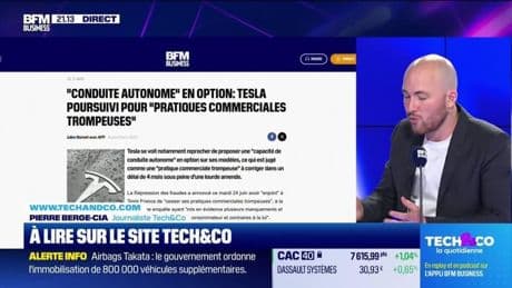 À lire sur le site Tech&Co : "Conduite autonome" en option, Tesla poursuivi pour "pratiques commerciales trompeuses", par Pierre Berge-Cia - 24/06