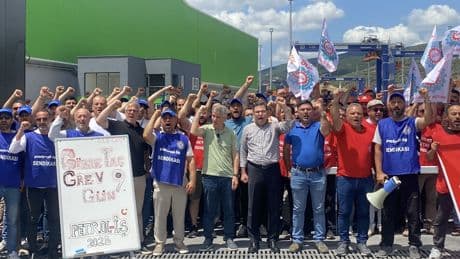 Birleşik Metal-İş'ten Gübretaş işçilerine ziyaret: Önümüzdeki dönem emek cephesinin direniş hattı olacak