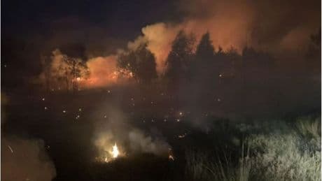 Grote natuurbrand op de Brunssummerheide