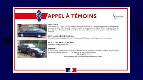 Maine-et-Loire: un appel à témoins diffusé après la tentative d'enlèvement de deux petites filles