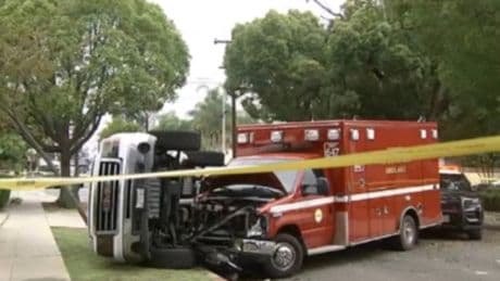 California man steals ambulance from paramedics attending fatal stabbing near high school, say cops