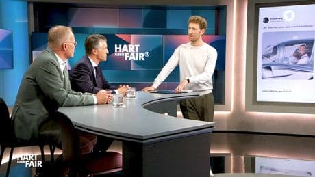 "Hart aber fair": Klamroth zeigt Merz-Post von Ricarda Lang, Thorsten Frei sauer