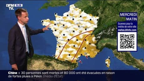La météo pour ce mercredi 30 juillet 2025