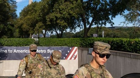 For National Guard Troops in D.C., It’s Trash Pickup and Metro Patrols