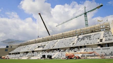 El Estadio Izan, nueva casa del Sanse y del equipo femenino, ultima sus detalles