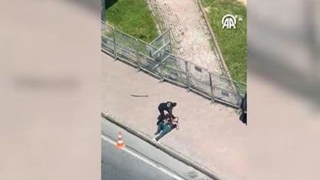 İsrail'in İstanbul Başkonsolosluğu önünde silah sesleri