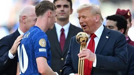 Donald Trump tells Chelsea FIFA president is 'never' picking up Club World Cup trophy for them