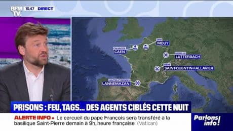 Prisons : feu, tags... des agents ciblés cette nuit - 22/04