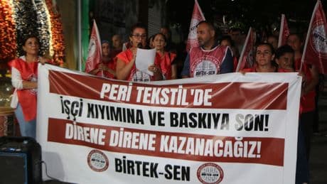 Peri Tekstil işçilerinin direnişi sürüyor: “Sendikal haklarımız tanınsın”
