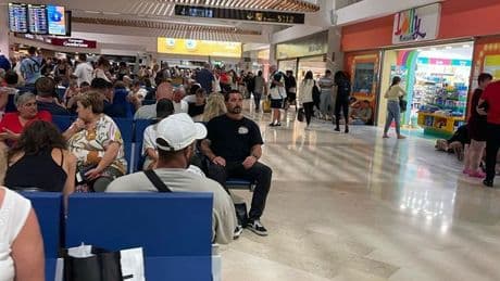 Canary Island airport hell as Brits land and face chaos before they even get to the hotel