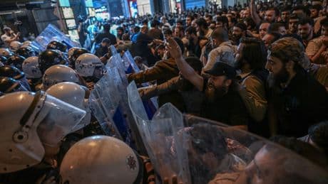 Horror moment hundreds storm Turkish magazine wrongly believing it printed forbidden image of Prophet as staff arrested