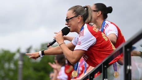 Arsenal star leads X-rated Tottenham chant at Champions League parade