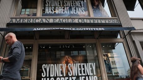 American Eagle's stock is soaring as Sydney Sweeney and Travis Kelce's star power jolts sales