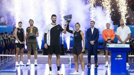 Us Open, Sara Errani e Andrea Vavassori vincono il doppio misto. Battuti 6-3 5-7 10-6 la polacca Swiatek e il norvegese Ruud