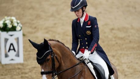 Charlotte Dujardin made dressage comeback at Gloucestershire event