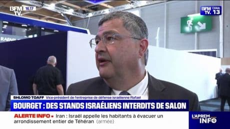 Bourget : "Le gouvernement français n’a pas passé d’accord avec nous", explique le vice-président de l’entreprise de défense israélienne Rafael.