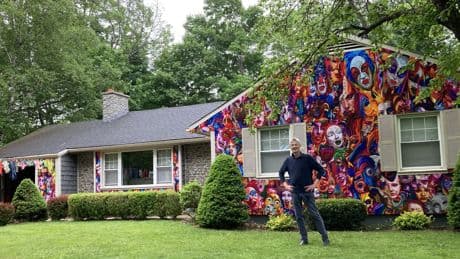 This New Brunswick man is turning his home into one big canvas of art