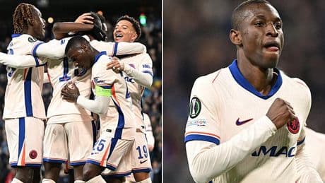 Djurgarden 1-4 Chelsea: Nicolas Jackson strikes twice as Blues ease to victory in Europa Conference League semi-final