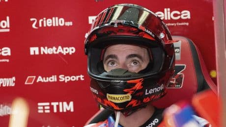 Bagnaia entona el mea culpa y hace una promesa al equipo Ducati