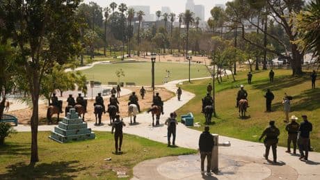National Guard troops protect immigration officers in large-scale LA operation
