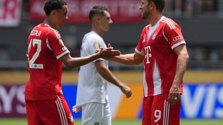 Jamal Musiala hits hat-trick as Bayern Munich put ten past Auckland