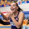 Minke Bisschops pakt NK-goud op 100 meter in tweede Nederlandse tijd ooit