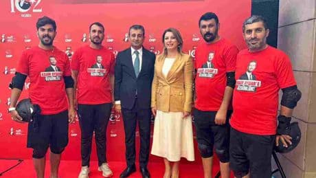 Kadir Aydar ve Tutuklu Başkanlar için yola çıkan “Özgürlük Pedalları” CHP Genel Merkez’de