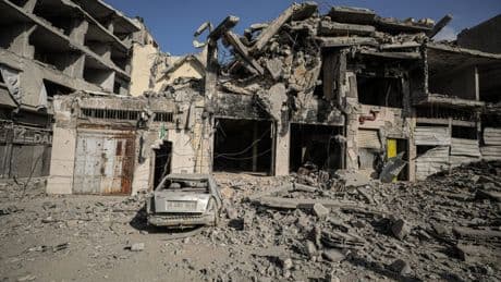 The images that show the destruction in Gaza as six more die from hunger