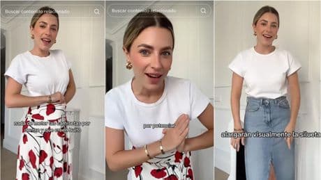 Natalia Cebrián, asesora de moda: “Si quieres disimular barriga evita meter las camisetas por dentro de faldas o pantalones porque crearán un bulto con el que conseguirás el resultado contrario”