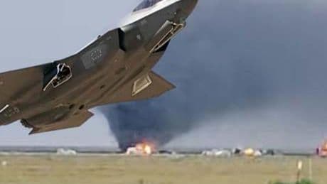 ABD'nin California eyaletinde donanmaya ait F-35 savaş uçağı düştü!
