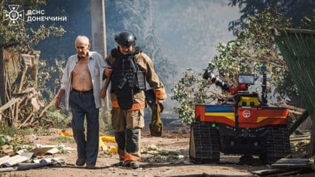 The robot firefighters saving lives from Putin’s drone and missile blitz