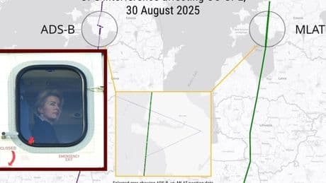 Aereo von der Leyen, interferenze al Gps (più gravi) anche il giorno prima sopra l'Estonia: 11 minuti in volo quasi al buio