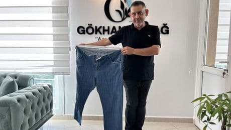 Diyet ve sporla 9 ayda 77 kilo verdi; 162'den 85'e düştü