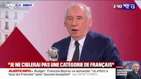 Budget 2026: François Bayrou assure qu'il "ne ciblera pas une catégorie de Français à l'exclusion des autres"