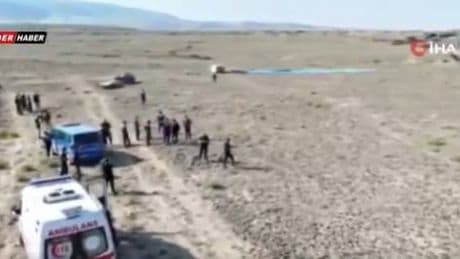 Two hot air balloons with tourists plummet to the ground in Turkey, with at least one dead