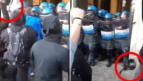 Assalto anarchico a Lecco: due agenti feriti e sfollagente spezzati