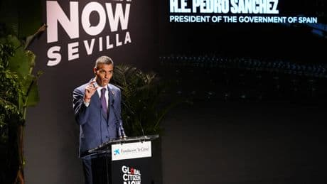 Sánchez alerta de que el desarrollo sostenible está en riesgo por recortes en financiación, pero evita señalar a Trump