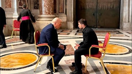 Lippenleser analysieren Treffen im Petersdom - und lassen Trump-Wende erahnen