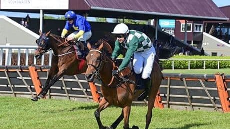 Investigation launched into jockey’s fall off leading horse as statement issued following controversial Wexford finish