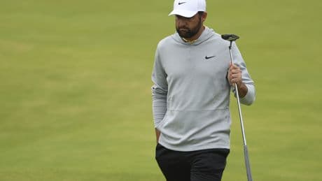 Scottie Scheffler también se exhibe en los campos links y lidera el Open