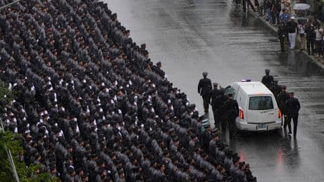 Thousands gather to farewell NYPD officer killed in Midtown mass shooting