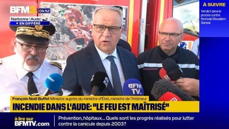 Incendie dans l’Aude : François-Noël Buffet rappelle l’importance des plans de secours