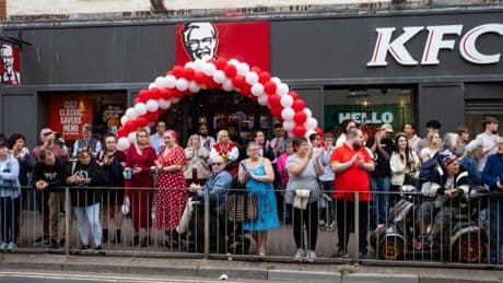 Funeral procession for world’s longest serving KFC worker passes by her restaurant