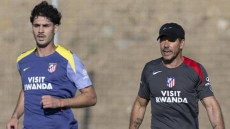 Simeone tuvo una buena noticia en la última sesión
