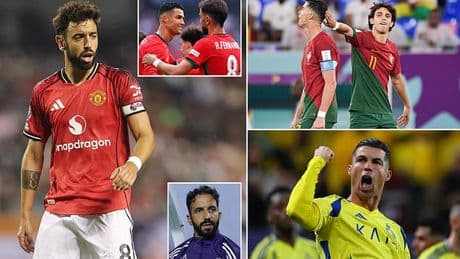 Al-Nassr 'plot new bombshell move for Bruno Fernandes' just weeks after hiring Man United captain's former boss - as manager 'eyes Portuguese link-up with Cristiano Ronaldo and Joao Felix'