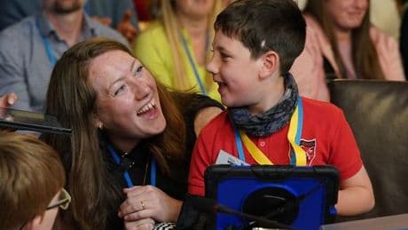 Stirling pupil Ru gives MSPs at Holyrood a welcome laugh