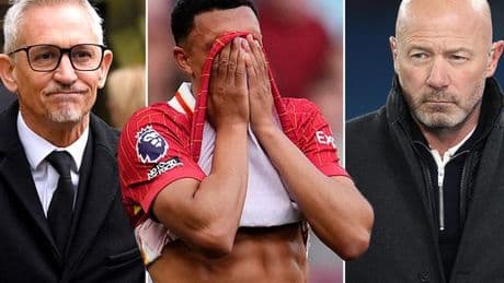 Gary Lineker and Alan Shearer in agreement on Liverpool fans' Trent Alexander-Arnold boos