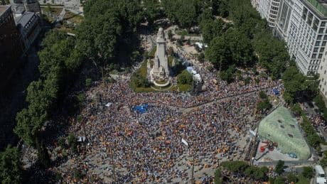 Las reacciones a la concentración del PP en Madrid: "Es un acto de desesperación política"